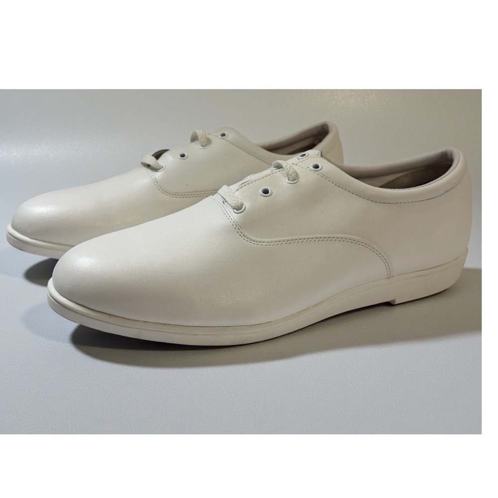 New DINKLES Upfront FTW Mens‎ Size 13 White Leather Marching Band Shoes